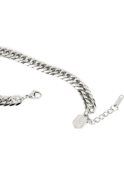 Çelik Bileklik Unisex Günlük Kullanım İçin Ayarlanabilir Gri Paslanmaz Çelik fırsatları