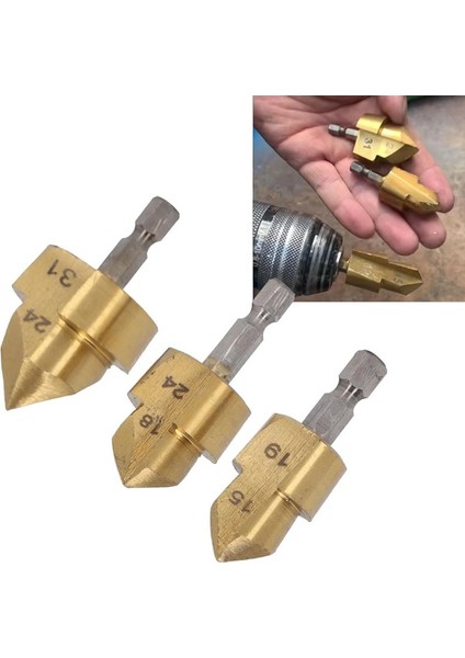 Pprc Pvc Boru Havşası Tesisatcı Tamir Onarım Için Rayba 3'lü Matkap Ucu Tamir Delme Genişletme Tıraş fiyatları