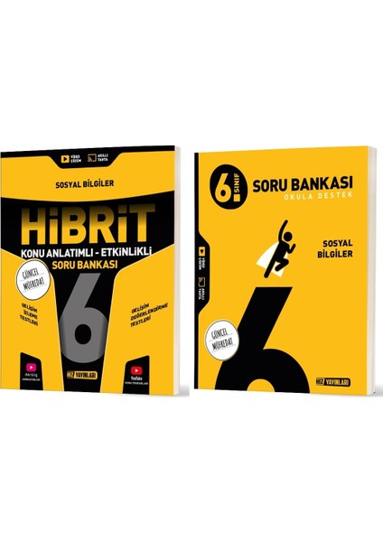 2026 6. Sınıf Sosyal Bilgiler Soru + Hibrit - Konu Seti 2 Kitap