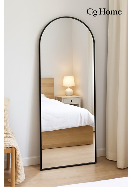 Metal Çerçeveli Oval Ayaklı Boy Aynası 180X60 Boy Ayna