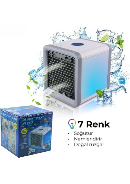 Masaüstü Kare Su Hazneli Fan