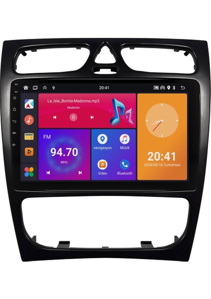 Mercedes C Serisi W203 Android Multimedya Sistemi (2002-2004) CRV4839XP