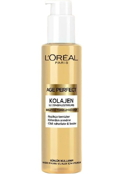 Loreal Paris Age Perfect - Kolajen Besleyici Temizleyici Krem 50ML fiyatları