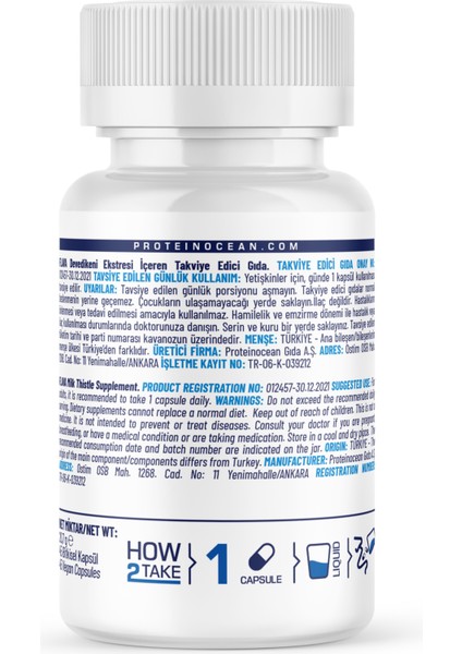 Milk Thistle - 45 Kapsül x 2 Adet modelleri