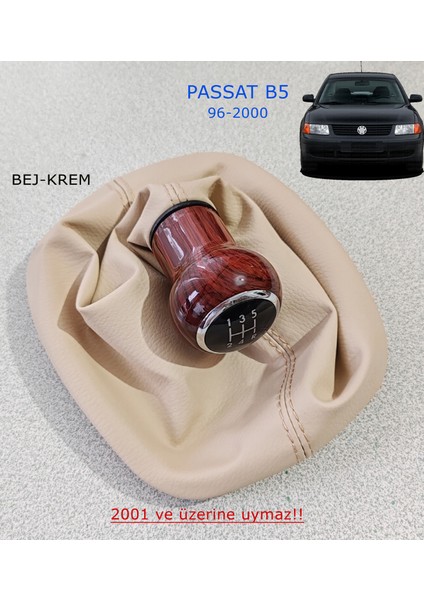 Passat B5 Vites Topuzu Bej Krem (96-2000) 1.8-1.8t-1.9tdı