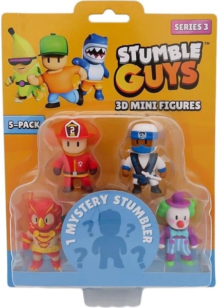Nessiworld TUY22000 Stumble Guys 5li Mini Figür modelleri