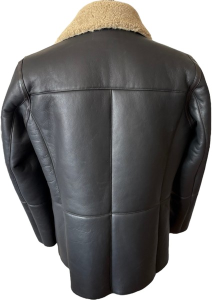 - Haki Hakiki Koyun Kürkü Erkek Kaban - Cortıno modelleri