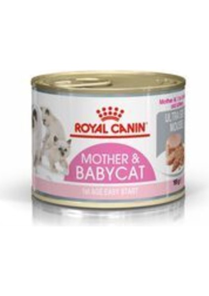 Royal Canın Mother And Babycat Ultra Soft Mousse 6 Adet x 195 gr Konserve Yaş Kedi Maması