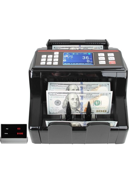HI2200 Silver Karışık Para Sayma Makinesi, Tl, Euro ve Usd Sahte Yakalama +Müşteri Ekranı -Avrupa'nın En Büyük Markası