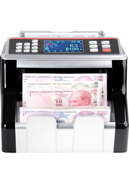 HI2200 Silver Karışık Para Sayma Makinesi, Tl, Euro ve Usd Sahte Yakalama +Müşteri Ekranı -Avrupa'nın En Büyük Markası modelleri