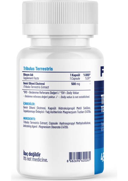 Tribulus Terrestris - 45 Kapsül x 2 Adet fiyatları