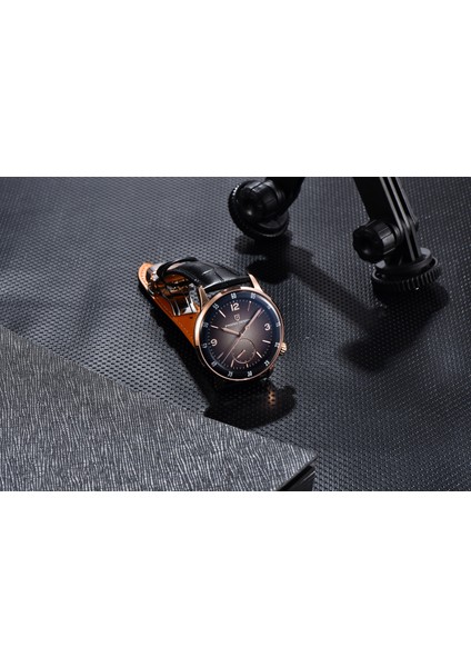 PD-1790 Erkek Saati 42MM 100 M Su Geçirmez Mekanik Paslanmaz Çelik Çerçeve Safir Cam Deri Kayış Saat indirimleri