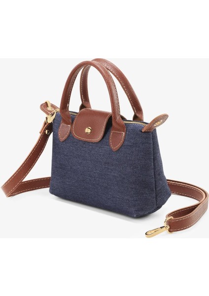 Kot Denim Çok Yönlü Pu Deri Çapraz Asklı Çanta 255