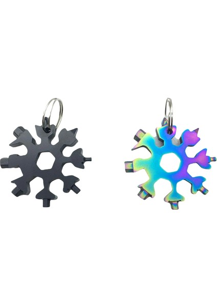 8ın1 Yuvarlak Alyan Anahtarlıklı Kar Tanesi Modeli (5047)