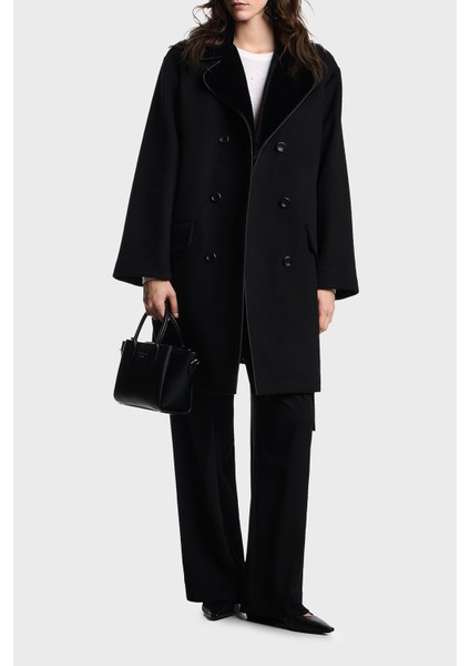 Taşlı Logolu Yünlü Regular Fit Bisiklet Yaka Kazak Bayan Kazak EW001263 AF19176 F0015 fiyatları