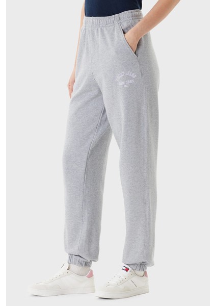 Pamuklu Relaxed Fit Yüksek Bel Lastikli Paça Jogger Pantolon Bayan Pantolon DW0DW20994 Q13