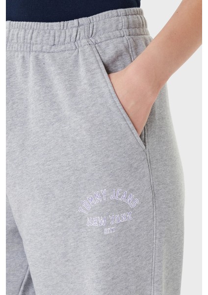 Pamuklu Relaxed Fit Yüksek Bel Lastikli Paça Jogger Pantolon Bayan Pantolon DW0DW20994 Q13 fırsatları