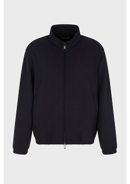 Jakarlı Pamuklu Regular Fit Dik Yaka Fermuarlı Sweat Erkek Sweat EM003444 AF13700 FB297