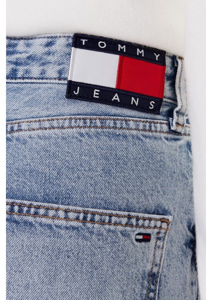 Pamuklu Slim Straight Yüksek Bel Düz Paça Jeans Bayan Kot Pantolon DW0DW20498 1A5 indirimleri