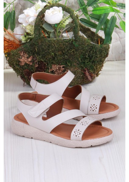 35851 Mavişim Rahat Esnek Çırt Bağlamalı Kadın Sandalet fırsatları