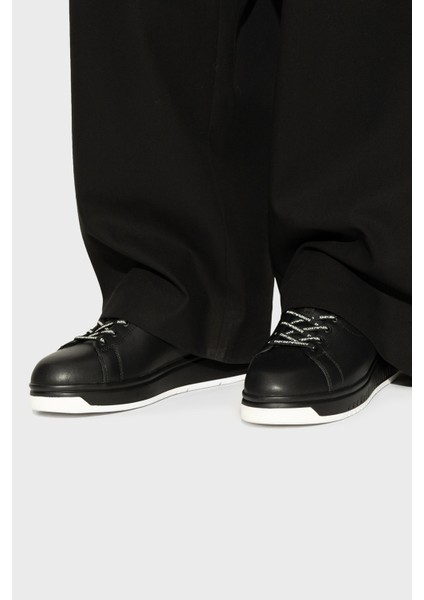 Logolu Hakiki Deri Kalın Taban Sneaker Ayakkabı Erkek Ayakkabı EM003663 AF18212 MC105 fiyatları