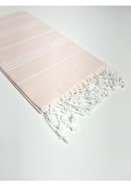 Pembe Çizgili %100 Pamuk Peştemal – Plaj, Hamam ve Spa Kullanımı Için fiyatları