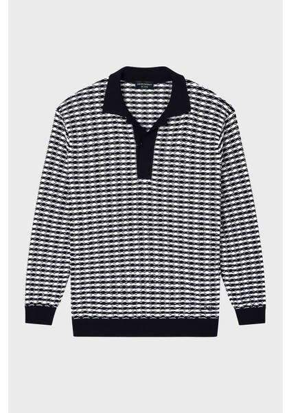 Yün Karışımlı Regular Fit Düğmeli Polo Yaka Kazak Erkek Kazak EM003518 AF19833 F0015 indirimleri