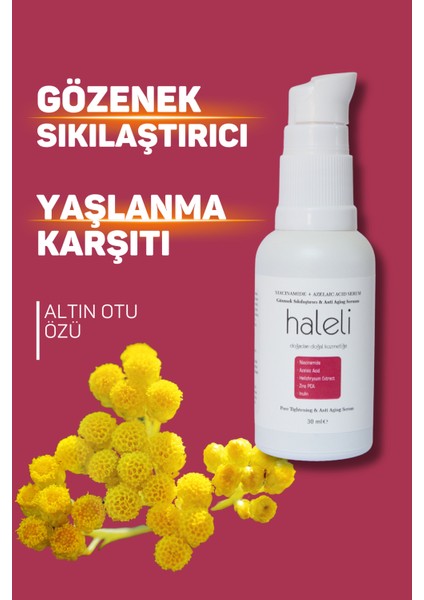 Gözenek küçültücü serum (niacinamide+azelaik asit)