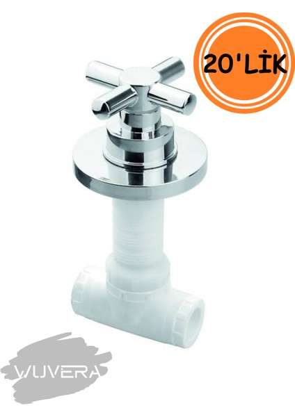 Gömme Rezervuar Iç Takım ve Ara Kesme Valfi – Uyumlu, Sessiz ve Pratik Sistem 20 Lik