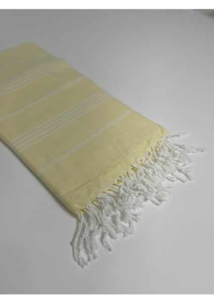 Sarı Çizgili %100 Pamuk Peştemal – Plaj, Hamam ve Spa Kullanımı Için modelleri