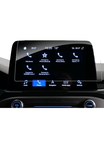 Ford Kuga 2020-2023 Navigasyon ve Multimedya Uyumlu Nano Ekran Koruyucu modelleri
