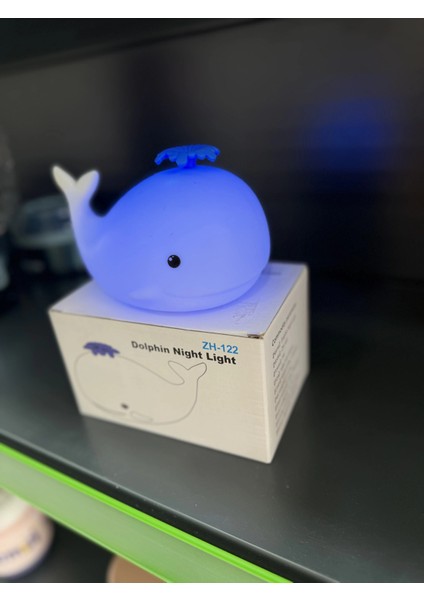 Sevimli Balina Gece Lambası Dokunmatik Sensörlü Renkli Çocuklar Için USB Şarjlı Ithal Ürün indirimleri