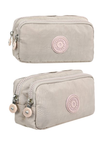 Unisex Krinkıl Kumaş Kalemlik – Su Geçirmez, Dayanıklı, Çift Bölmeli, Çok Gözlü Kalem Kutusu | Okul ve Ofis Kullanımı Için Hafif ve Geniş Iç Hacimli Tasarım