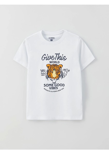 Lcw Kids Beyaz Bisiklet Yaka Baskılı Kısa Kollu Erkek Çocuk Şortlu Pijama Takımı fiyatları