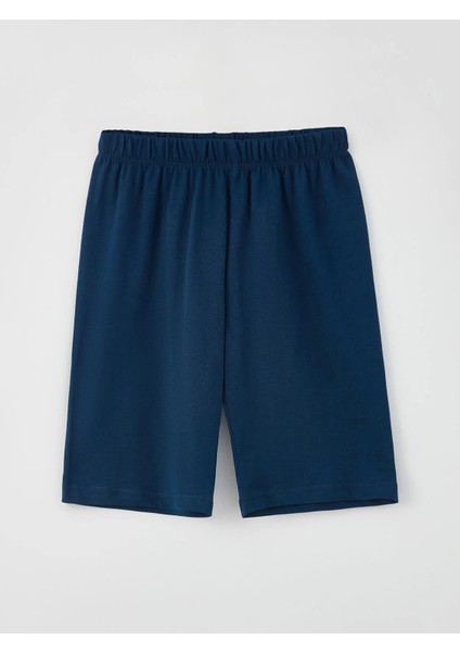 Lcw Kids Beyaz Bisiklet Yaka Baskılı Kısa Kollu Erkek Çocuk Şortlu Pijama Takımı modelleri