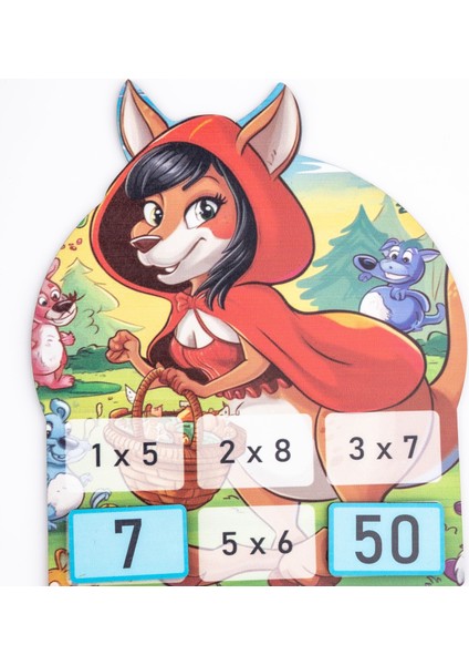 Kanguru Matematik Masallara Çarpıldık Oyunu - Çarpım Tablosu Öğrenme | 2-4 Oyuncu | Müfredata Uyumlu / 7-9 Yaş fırsatları
