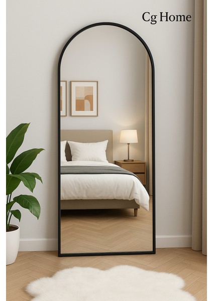 Metal Çerçeveli Oval Ayaklı Boy Aynası 180X70 Boy Ayna