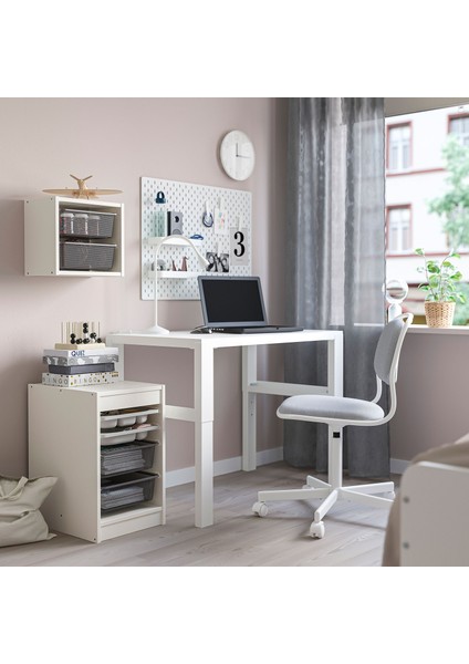 Trofast Duvar Rafı 34 x 21 x 30 cm Beyaz Gri Düzenleyici Çocuk Rafı indirimleri