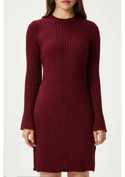 Kadın Laila Bordo Örgü Elbise fiyatları