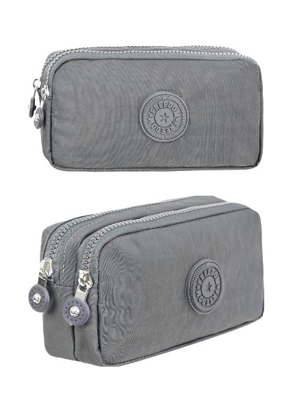 Unisex Krinkıl Kumaş Kalemlik – Su Geçirmez, Dayanıklı, Çift Bölmeli, Çok Gözlü Kalem Kutusu | Okul ve Ofis Kullanımı Için Hafif ve Geniş Iç Hacimli Tasarım