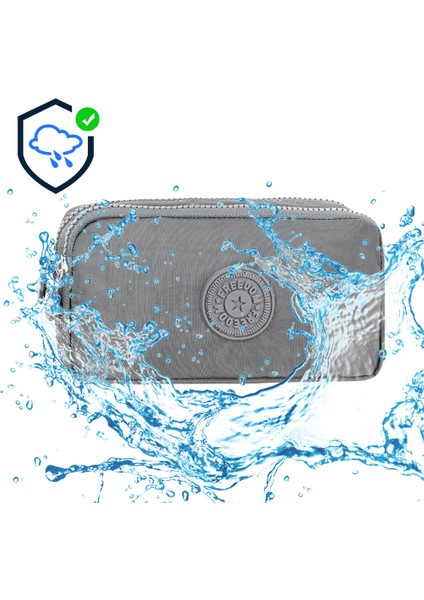 Unisex Krinkıl Kumaş Kalemlik – Su Geçirmez, Dayanıklı, Çift Bölmeli, Çok Gözlü Kalem Kutusu | Okul ve Ofis Kullanımı Için Hafif ve Geniş Iç Hacimli Tasarım indirimleri