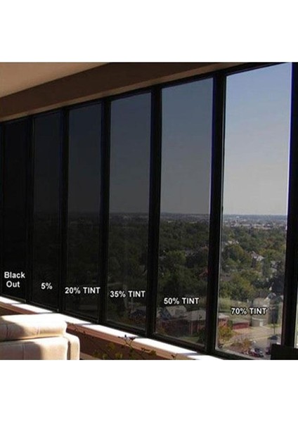 Oto Araç Ev Bina Balkon Ofis Cam Filmi Koyu Ton 50 cm x 1 Metre fırsatları
