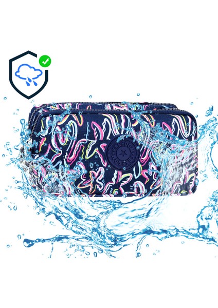 Unisex Krinkıl Kumaş Kalemlik – Su Geçirmez, Dayanıklı, Çift Bölmeli, Çok Gözlü Kalem Kutusu | Okul ve Ofis Kullanımı Için Hafif ve Geniş Iç Hacimli Tasarım fiyatları