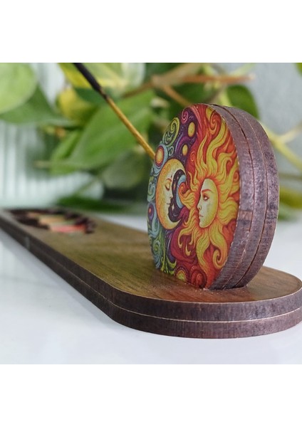 Güneş-Ay Temalı Ahşap Tütsülük fiyatları