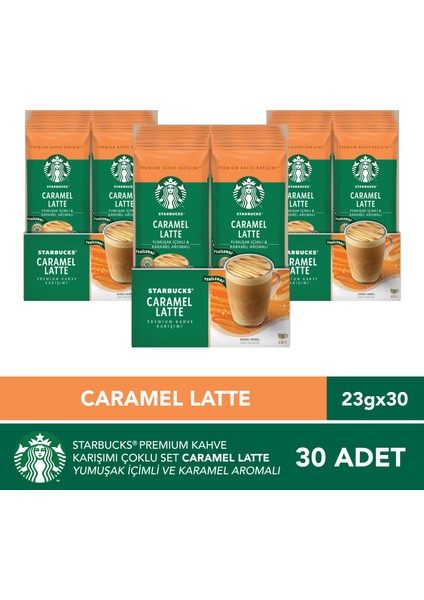 Caramel Latte Premium Kahve Karışımı 23 gr x 30 Adet