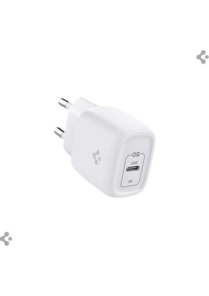 20W USB-C Mini Hızlı Şarj Aleti/Şarj Isısını Düşürür GaN Destekli Akım Korumalı Güç Adaptörü iPhone & Android & iPad Type-C White - ACH02071