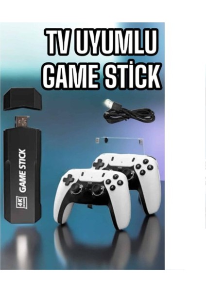 Game Stick Retro 8k Ultra Hd Video Oyun Konsolu Android Tv Özelliği
