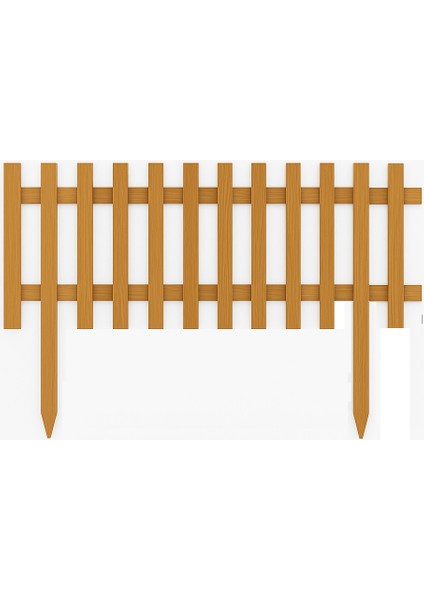 Dekoratif Ahşap Çit 120 cm 4 Adet Set (Ladin Çürümeye Karşı Enzim Boyalı)