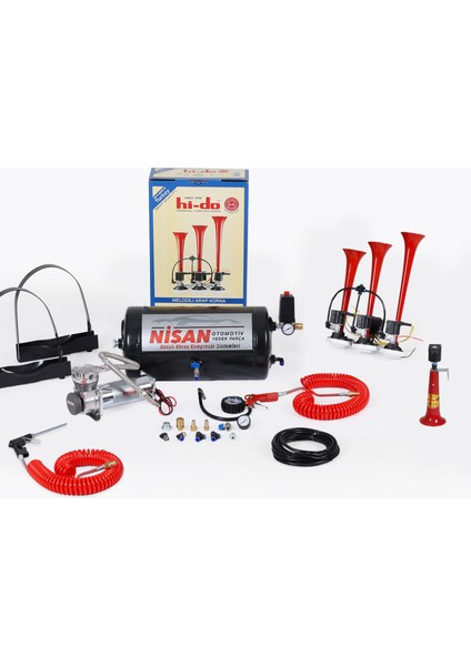 Islık + Arap Korna Ekipmanlı Set