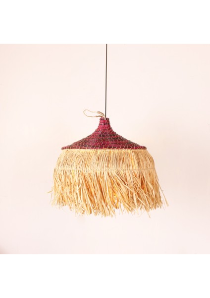 Mylamp Rafya ve Mendong Berry Aydınlatma 50X40 cm modelleri
